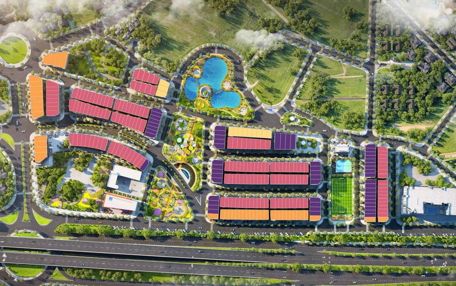 Liền kề 2 Nội khu Diện Tích 100m2 Dự Án Bavella Green Park Bắc Giang - Ảnh chính